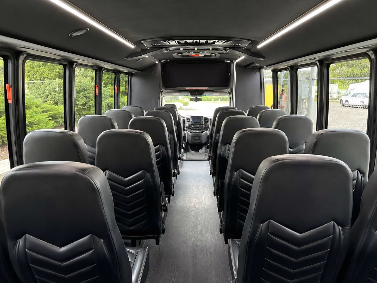 15 passenger minibus interior