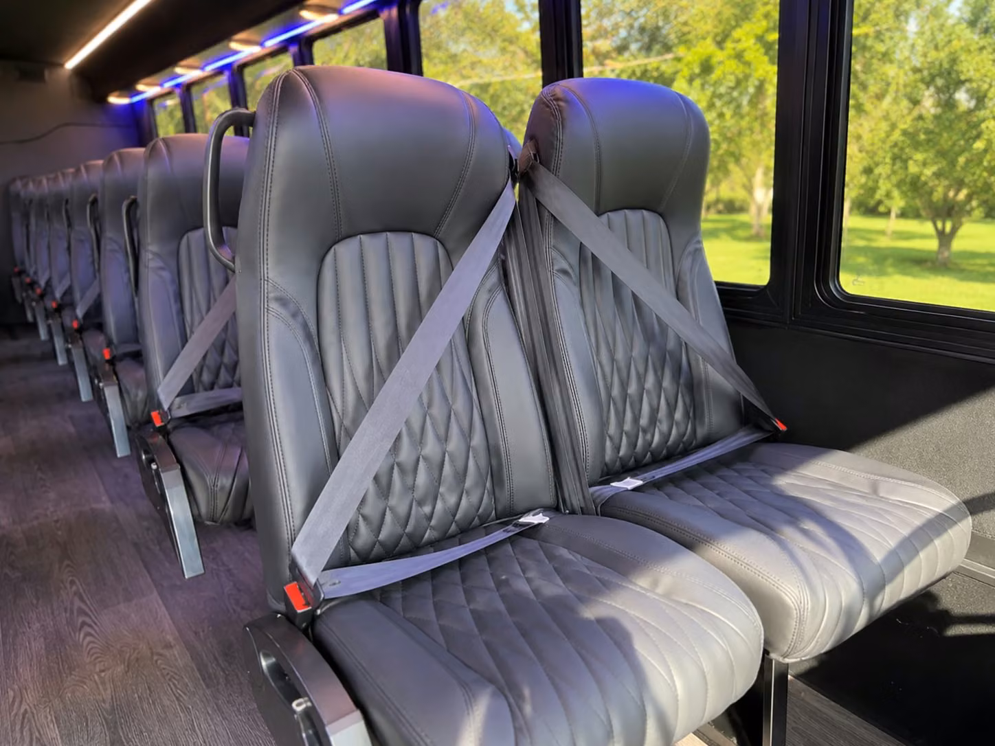 18 passenger minibus interior