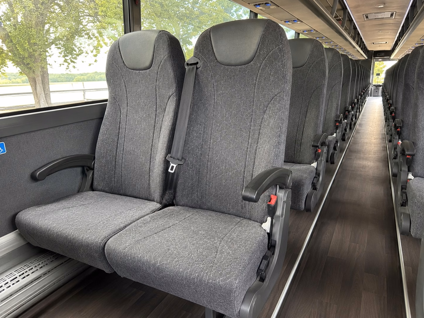 west jordan charter bus interior