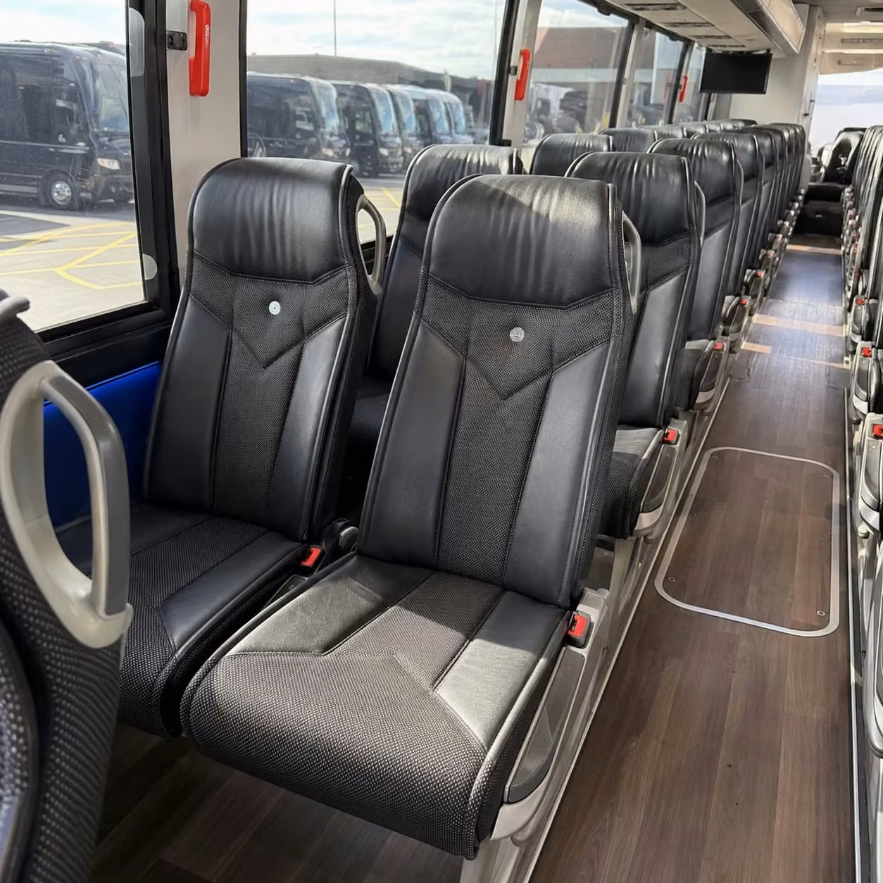 west jordan charter bus rental inside