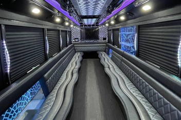 West Jordan Party Bus Interior
