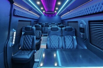 West Jordan Sprinter Bus Interior