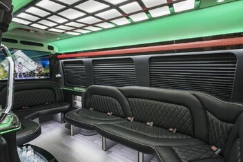 West Jordan Sprinter Party Bus Interior